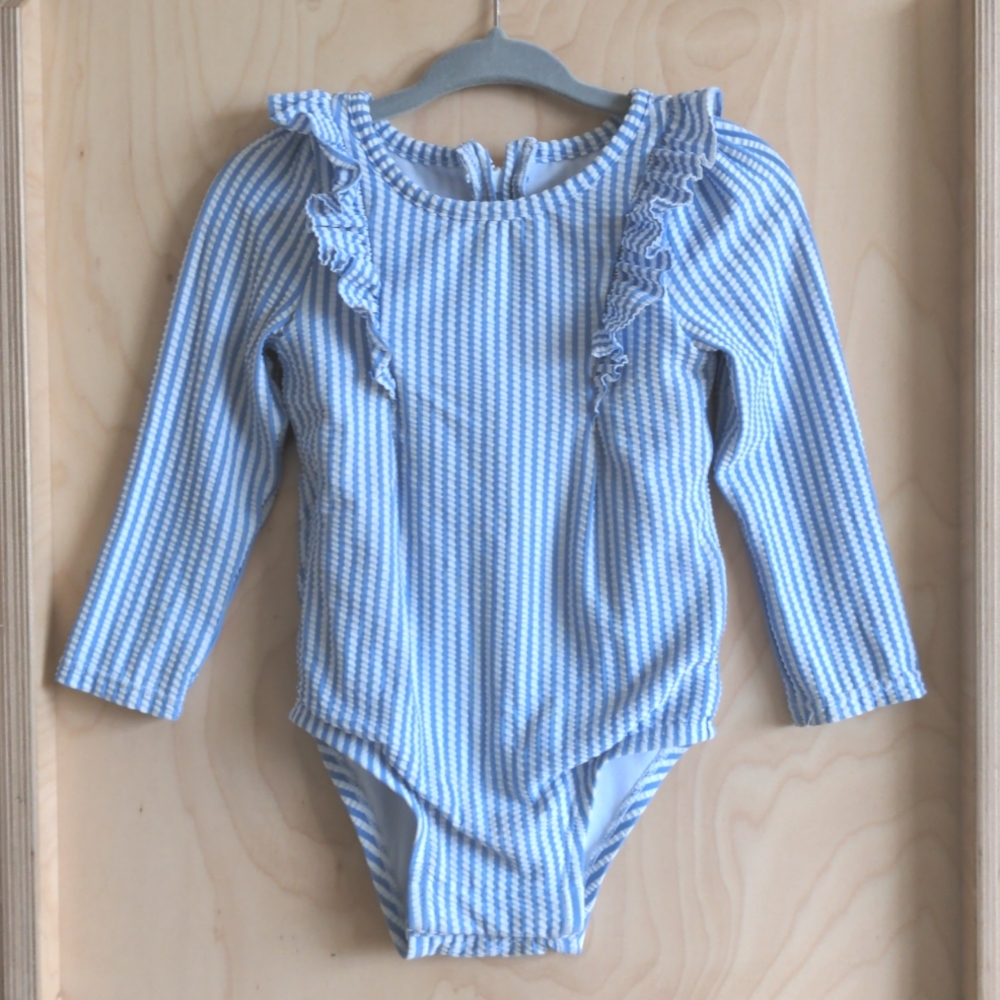 Baby Gap toddler long sleeve rash guard swimsuit